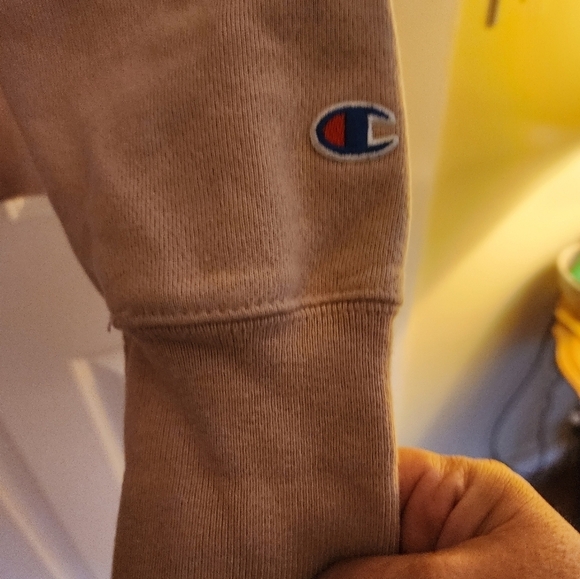 Champion reverse stitch hooded sweatshirt size medium exclusive rose - Picture 6 of 11